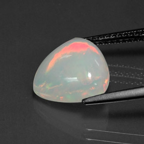 Opale naturale multicolore da 3,19 ct, trasparente, trasparente/traslucido