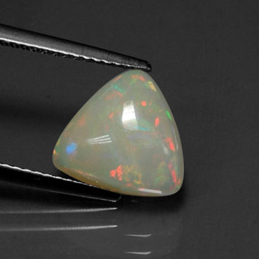 Opale naturale multicolore da 2,02 ct, trasparente, trasparente/traslucido