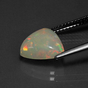 Opale naturale multicolore da 2,02 ct, trasparente, trasparente/traslucido