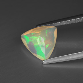 Opale naturale multicolore da 1,21 ct, trasparente, trasparente/traslucido