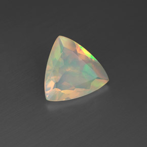 Opale naturale multicolore da 1,06 ct, trillion, trasparente