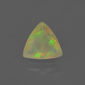 Opale Multicolore naturale da 0.95 ct, Taglio trillion, Traslucido