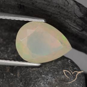 Opale Multicolore naturale da 1.44 ct, Forma a pera, Trasparente