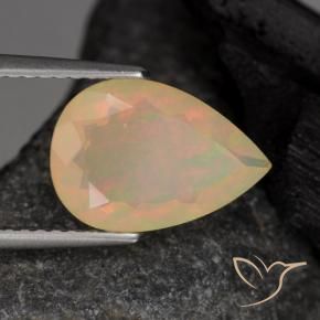 Opale Multicolore naturale da 1.76 ct, Forma a pera, Traslucido
