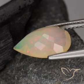 Opale Multicolore naturale da 1.76 ct, Forma a pera, Traslucido
