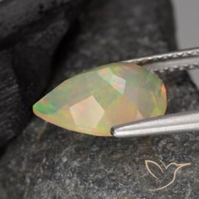 Opale Multicolore naturale da 1.40 ct, Forma a pera, Trasparente