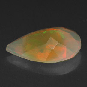 Opale naturale multicolore da 1,50 ct, trasparente, trasparente/traslucido
