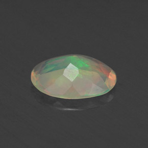Opale naturale multicolore da 0,48 ct, trasparente, trasparente/traslucido