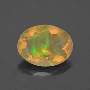 Opale naturale multicolore da 0,74 ct, trasparente, trasparente/traslucido