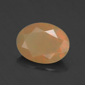 Opale naturale multicolore da 0,69 ct, taglio ovale, traslucido