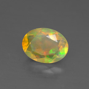 Opale naturale multicolore da 0,82 ct, trasparente, trasparente/traslucido