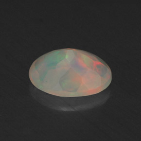 Opale naturale multicolore da 0,64 ct, trasparente, trasparente/traslucido