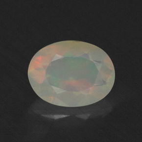 Opale naturale multicolore da 0,64 ct, trasparente, trasparente/traslucido