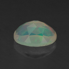 Opale naturale multicolore da 0,76 ct, trasparente, trasparente/traslucido