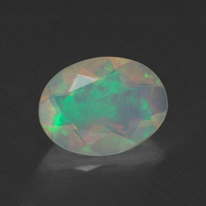 Opale naturale multicolore da 0,66 ct, trasparente, trasparente/traslucido