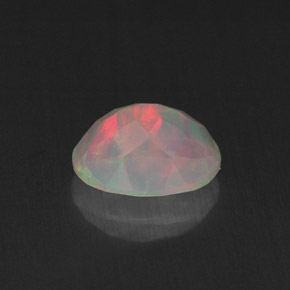 Opale naturale multicolore da 0,80 ct, trasparente, trasparente/traslucido