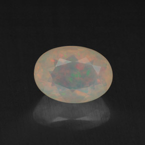 Opale naturale multicolore da 0,87 ct, trasparente, trasparente/traslucido