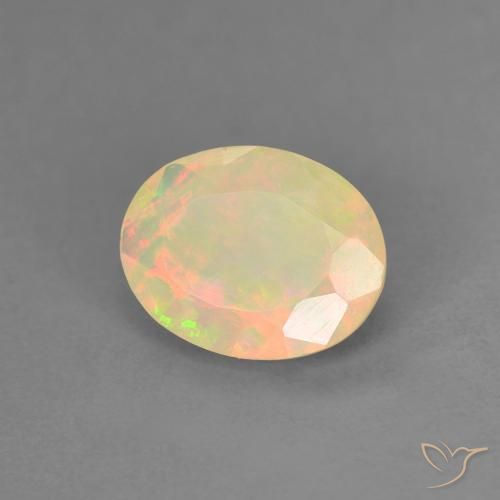 Opale Multicolore naturale da 0.74 ct, Ovale, Traslucido