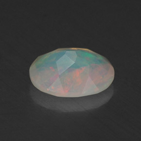 Opale naturale multicolore da 0,67 ct, trasparente, trasparente/traslucido