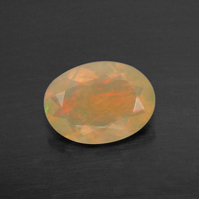 Opale naturale multicolore da 0,67 ct, trasparente, trasparente/traslucido
