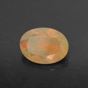 Opale naturale multicolore da 0,67 ct, trasparente, trasparente/traslucido