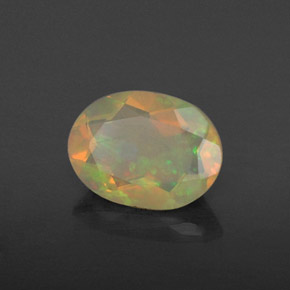 Opale naturale multicolore da 0,66 ct, trasparente, trasparente/traslucido