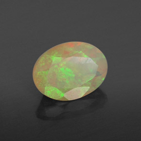 Opale naturale multicolore da 0,82 ct, trasparente, trasparente/traslucido