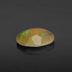 Opale naturale multicolore da 0,61 ct, trasparente, trasparente/traslucido