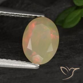 Opale Multicolore naturale da 0.79 ct, Ovale, Traslucido