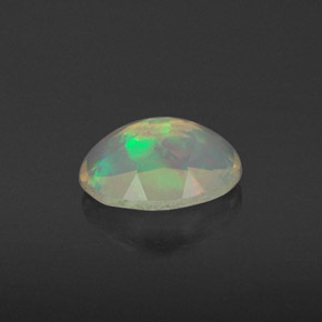 Opale naturale multicolore da 0,67 ct, trasparente, trasparente/traslucido