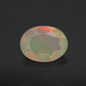 Opale naturale multicolore da 0,69 ct, trasparente, trasparente/traslucido