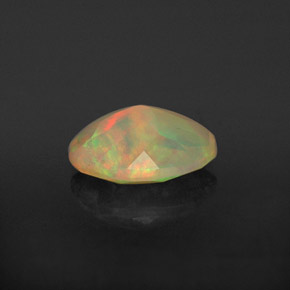 Opale naturale multicolore da 0,73 ct, trasparente, trasparente/traslucido