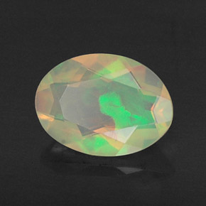 Opale naturale multicolore da 0,60 ct, trasparente, trasparente/traslucido