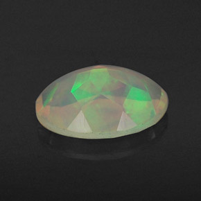 Opale naturale multicolore da 0,60 ct, trasparente, trasparente/traslucido