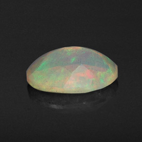 Opale naturale multicolore da 0,67 ct, trasparente, trasparente/traslucido