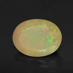 Opale naturale multicolore da 0,87 ct, trasparente, trasparente/traslucido