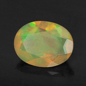 Opale naturale multicolore da 0,72 ct, trasparente, trasparente/traslucido