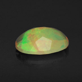 Opale naturale multicolore da 0,72 ct, trasparente, trasparente/traslucido