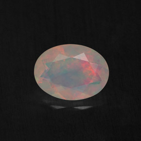Opale naturale multicolore da 0,77 ct, trasparente, trasparente/traslucido