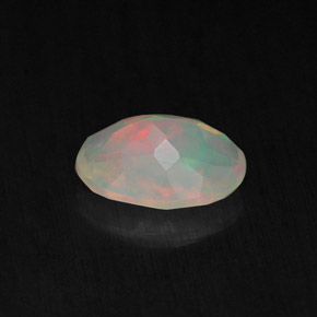 Opale naturale multicolore da 0,77 ct, trasparente, trasparente/traslucido