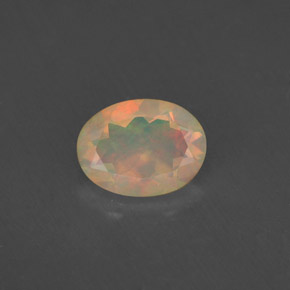 Opale naturale multicolore da 0,75 ct, trasparente, trasparente/traslucido