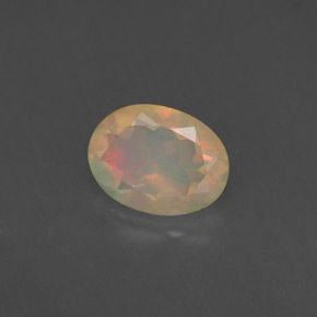 Opale naturale multicolore da 0,75 ct, trasparente, trasparente/traslucido