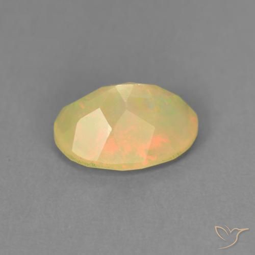 Opale Multicolore naturale da 0.76 ct, Ovale, Traslucido