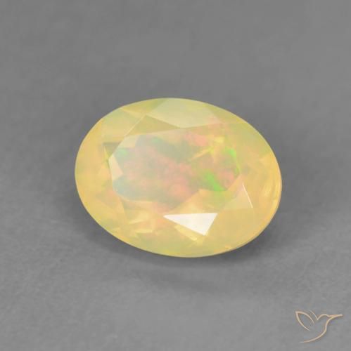 Opale Multicolore naturale da 0.98 ct, Ovale, Trasparente