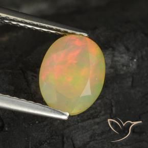 Opale Multicolore naturale da 1.21 ct, Ovale, Traslucido