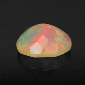 Opale naturale multicolore da 1,20 ct, trasparente, trasparente/traslucido
