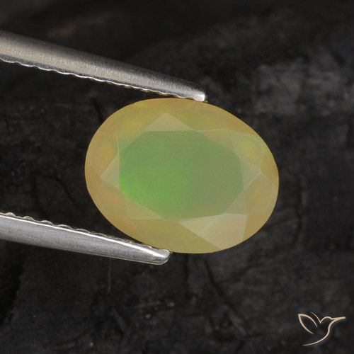 1.08ct Naturale Multicolore Opale, Ovale, Traslucido