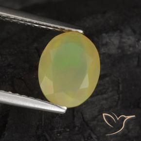 Opale Multicolore naturale da 1.08 ct, Ovale, Traslucido