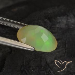 Opale Multicolore naturale da 1.08 ct, Ovale, Traslucido