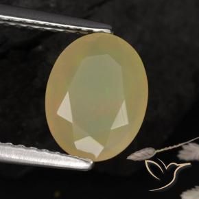 Opale Multicolore naturale da 1.14 ct, Ovale, Traslucido